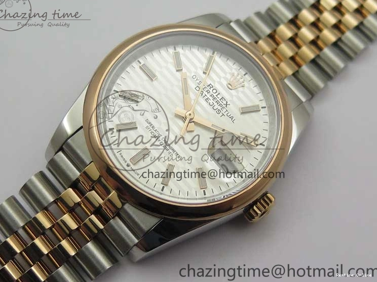0123 TravelReady DateJust 36 SS RG 126201 BP Maker 1:1 Best Edition Silver Dial on Jubilee Bracelet 2506